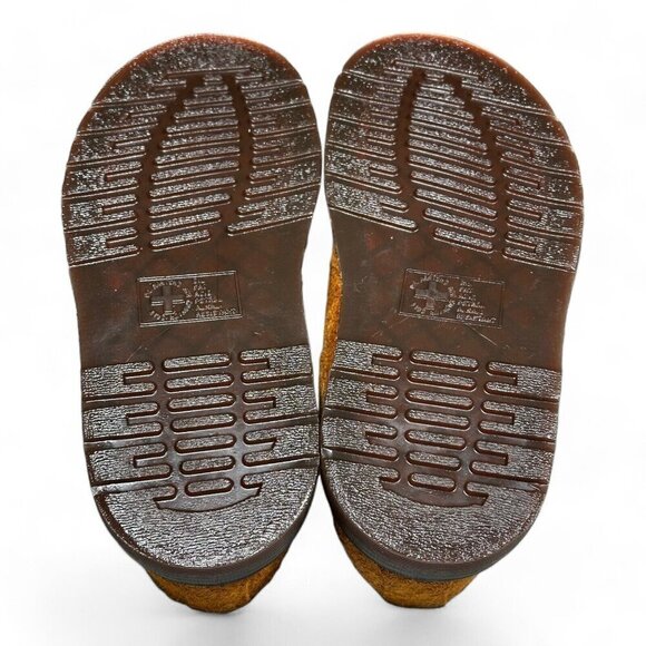 Dr. Martens Isham Brown Shearling Slingback Mules Sandals Unisex US W-10 M-9 _A1 - Picture 12 of 14